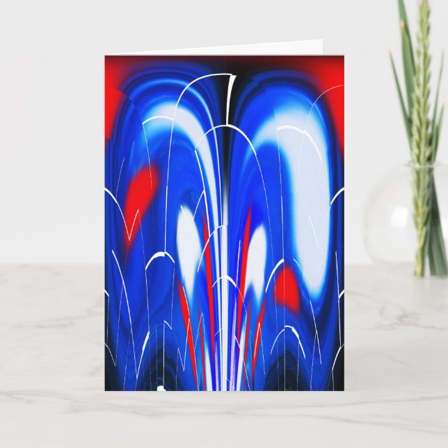 Kosmische Eruptionen Feiertagskarte (Vorderseite)