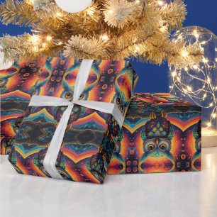 Kosmische Eule der Weisheit Geschenkpapier