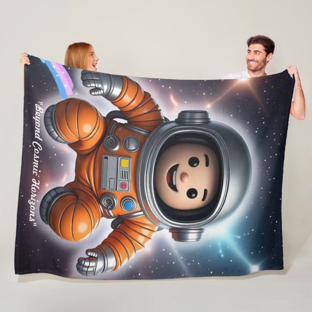 "Kosmische Expedition" Fleecedecke (Beispiel)