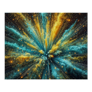 kosmische Explosion Poster