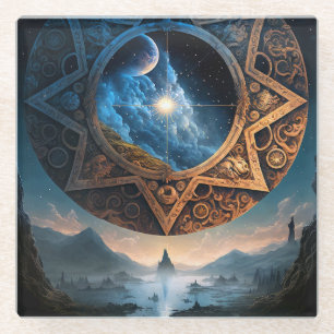 Kosmische Fantasie Weltraumwelt Untersetzer