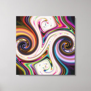Kosmische Farben 5 Wirbel Canvas Prints Leinwanddruck