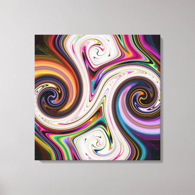 Kosmische Farben 5 Wirbel Canvas Prints Leinwanddruck (Vorderseite)