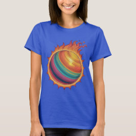 Kosmische Flamme T-Shirt
