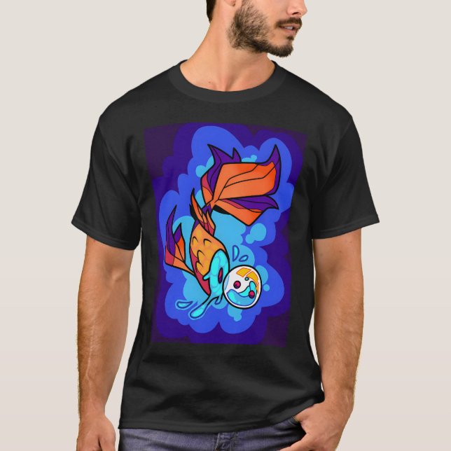 Kosmische Flosse T-Shirt (Vorderseite)