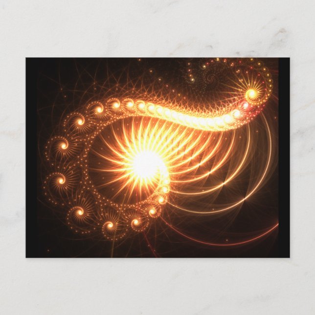 Kosmische Frage Postkarte (Vorderseite)