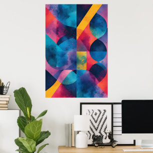 Kosmische Fusion in Bewegung Poster