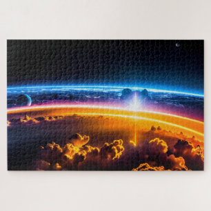 Kosmische Galaktische Außenwelt und Star Light Par Puzzle