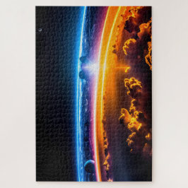 Kosmische Galaktische Außenwelt und Star Light Par Puzzle