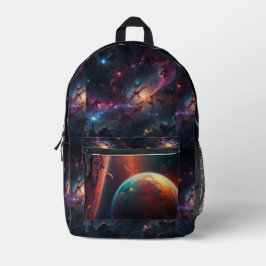 Kosmische Galaxie Druck Schneiden Nähtasche Bedruckter Rucksack