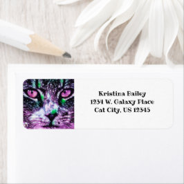 Kosmische Galaxie Katzenröcke Lila und grün