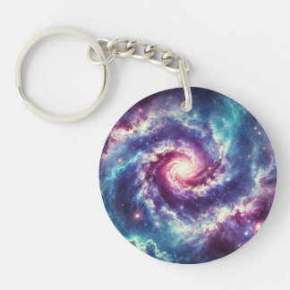 Kosmische Galaxie Nebula Art Schlüsselanhänger