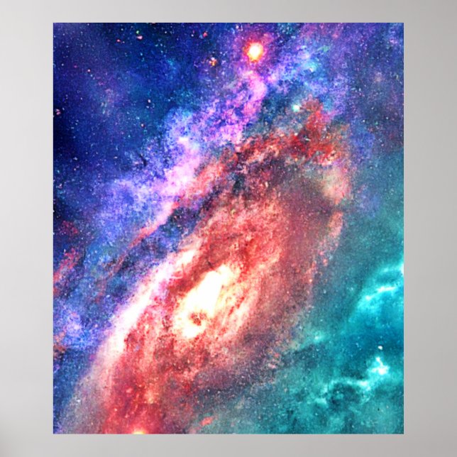 Kosmische Galaxie Poster (Vorne)