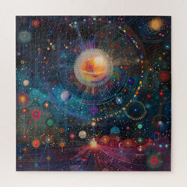 Kosmische Galaxie-Puzzle Puzzle (Vertikal)