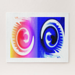 Kosmische Geister tanzende Kunst Puzzle