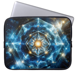 Kosmische Geometrie Mandala Stern Universum Abstra Laptopschutzhülle