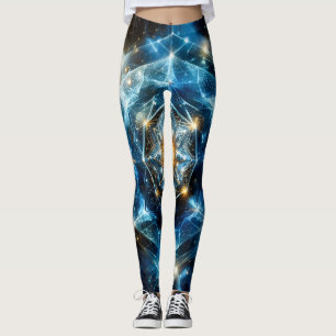 Kosmische Geometrie Mandala Stern Universum Abstra Leggings