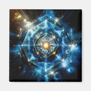 Kosmische Geometrie Mandala Stern Universum Abstra Magnet