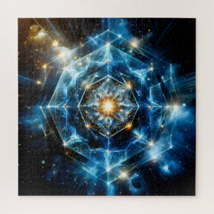 Kosmische Geometrie Mandala Stern Universum Abstra Puzzle