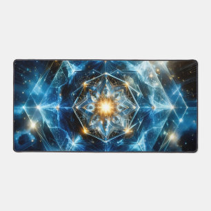 Kosmische Geometrie Mandala Stern Universum Abstra Schreibtischunterlage