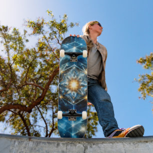 Kosmische Geometrie Mandala Stern Universum Abstra Skateboard
