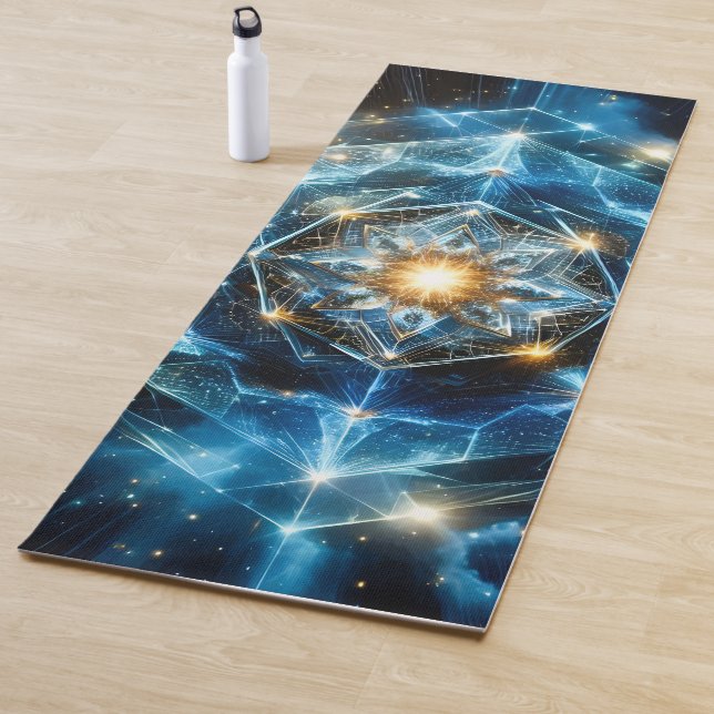 Kosmische Geometrie Mandala Stern Universum Abstra Yogamatte (Beispiel)
