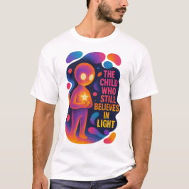 Kosmische Glow-Charakter- & Inspirationskunst T-Shirt