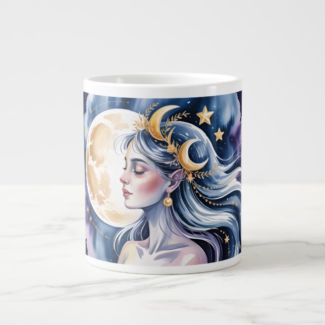 Kosmische Göttin Jumbo-Tasse (Vorderseite)