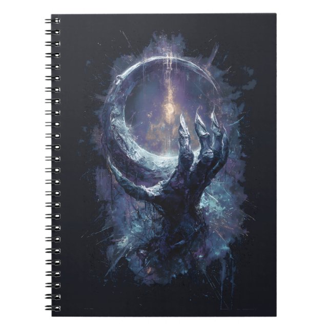 Kosmische Hand Dark Fantasy Notizblock (Vorderseite)