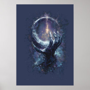 Kosmische Hand Dark Fantasy Poster