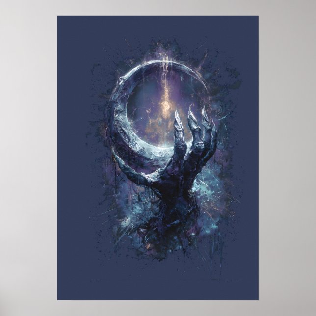 Kosmische Hand Dark Fantasy Poster (Vorne)