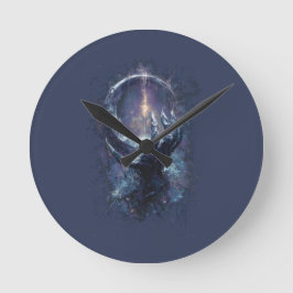 Kosmische Hand Dark Fantasy Runde Wanduhr