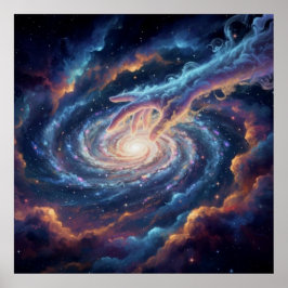 Kosmische Hand der Schöpfung — Surrealistische Gal Poster
