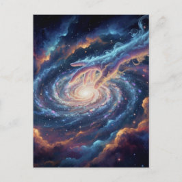 Kosmische Hand der Schöpfung — Surrealistische Gal Postkarte