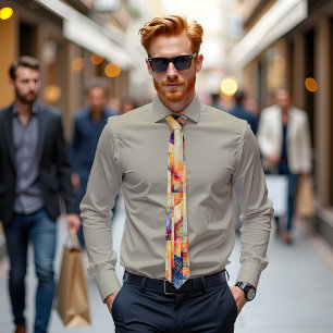 Kosmische Harmonie Abstrakte Kunst Krawatte