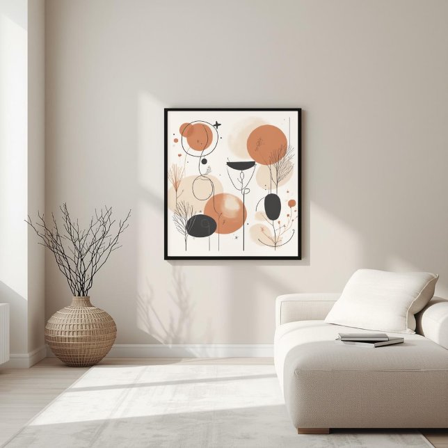 Kosmische Harmonie | Moderne abstrakte geometrisch Poster (Von Creator hochgeladen)