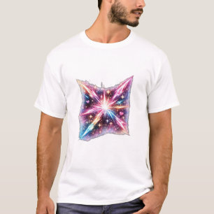 Kosmische Herzstoß-Galaxie-Sternenexplosion-Ästhet T-Shirt