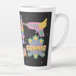 Kosmische Icons im Stil der 90er Jahre Milchtasse