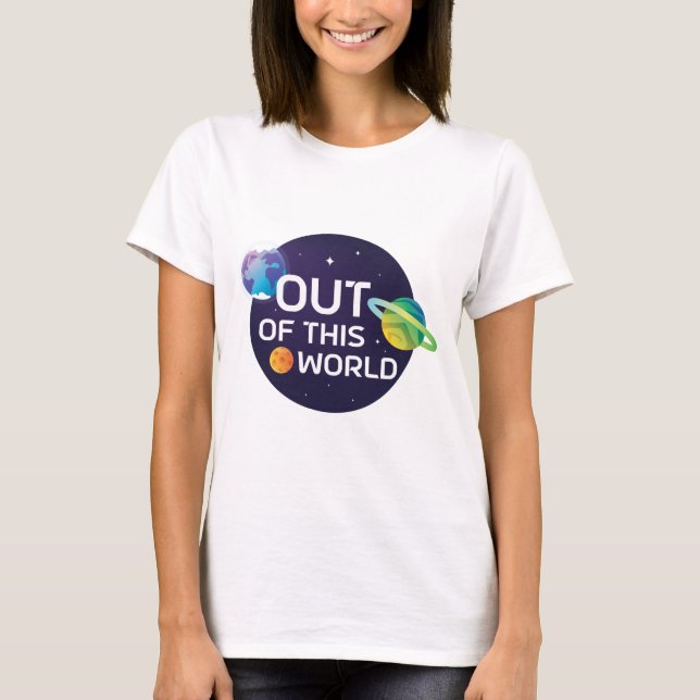 Kosmische Illustration aus diesem Weltraum T-Shirt (Vorderseite)