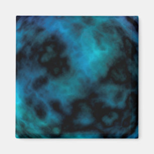 Kosmische Imitate Blauer Marmor Magnet