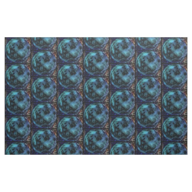 Kosmische Imitate Blauer Marmor Stoff (Fat Quarter (45,7 x 55,9 cm))