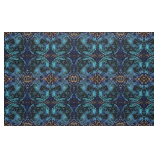 Kosmische Imitate Blauer Marmor Stoff (Fat Quarter (45,7 x 55,9 cm))