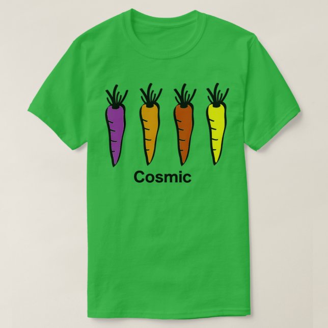 Kosmische Karotten T-Shirt (Design vorne)