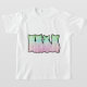 Kosmische Kätzchen Rainbow T-Shirt (Laydown)