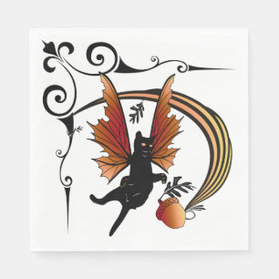 Kosmische Katze Acorn Serviette