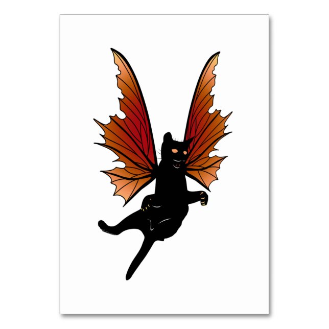 Kosmische Katze Acorn Tischnummer (Vorderseite)