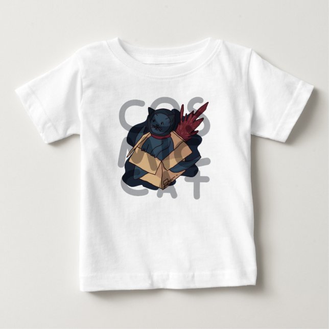 Kosmische Katze Baby T-shirt (Vorderseite)