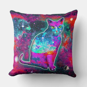 Kosmische Katze Delta Kissen