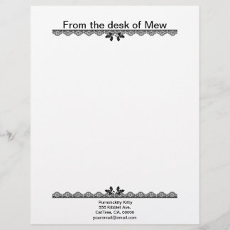 Kosmische Katze Eichel Briefbogen