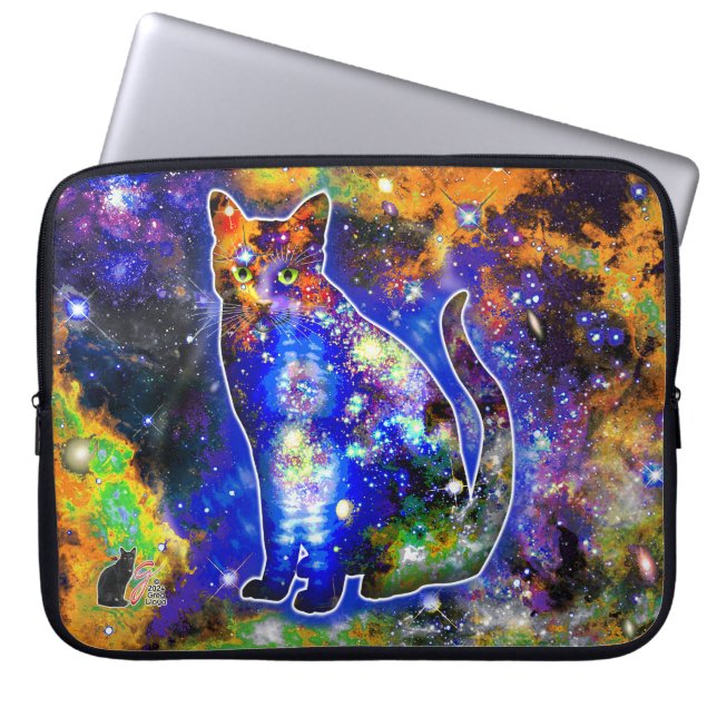 Kosmische Katze Epsilon Electronics Bag Laptopschutzhülle (Vorderseite)